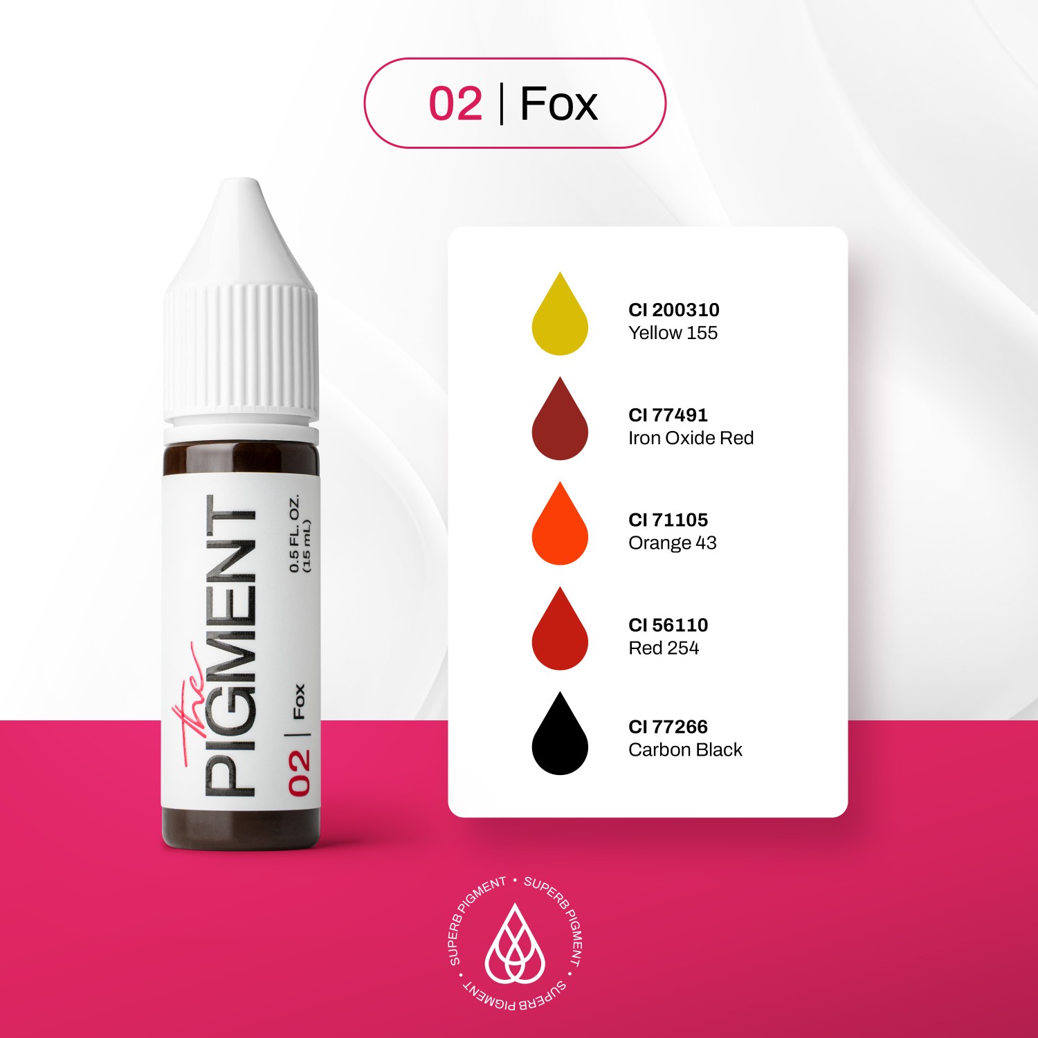 THE PIGMENT წარბის პიგმენტი Fox 15 მლ.
